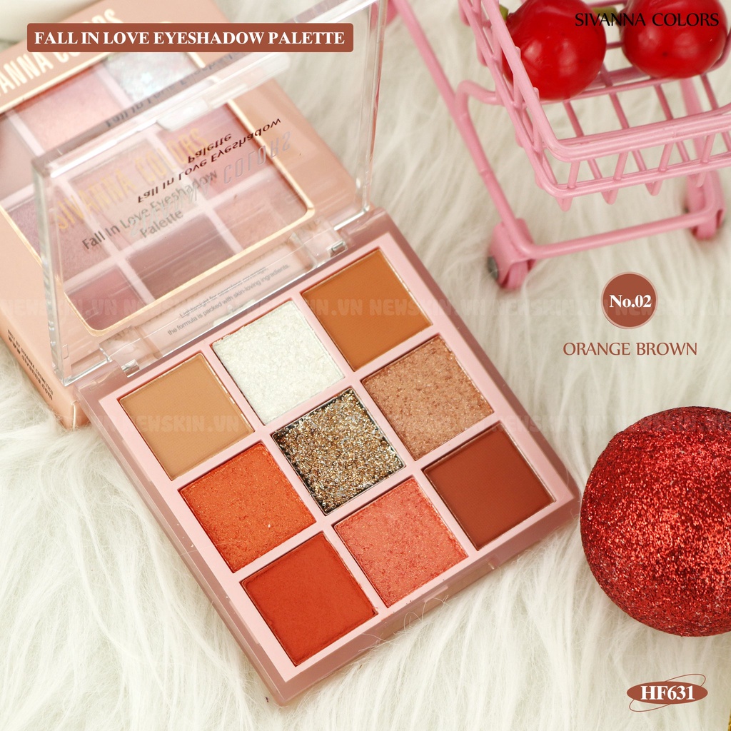 Phấn Mắt Sivanna Colors Fall In Love Eyeshadow Palette - HF631