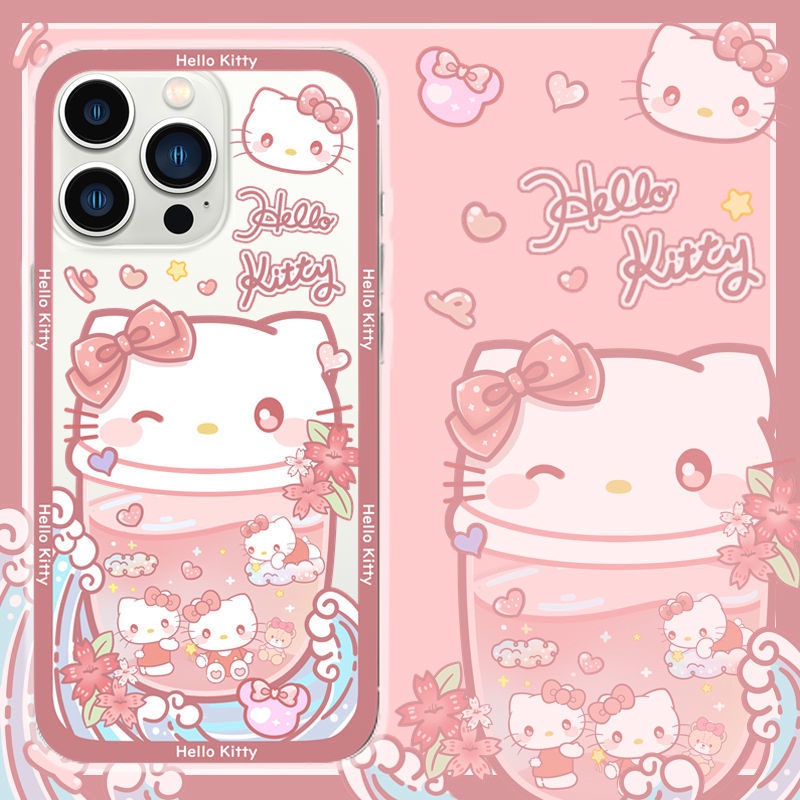Ốp Điện Thoại Tpu Dẻo Họa Tiết HELLO KITTY Cho iPhone 11 12 13 pro max XS X XR XSMax 7 8 6 6s plus SE 2020
