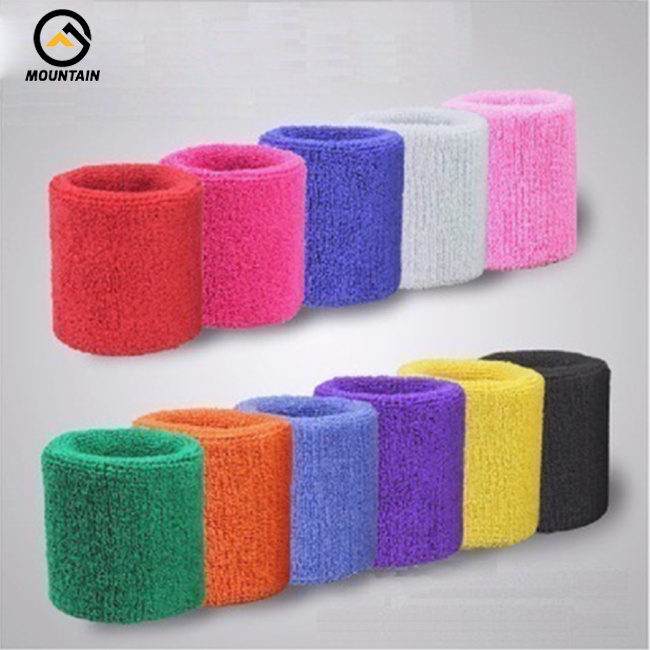 Băng Quấn Cổ Tay Thể Thao Bằng Vải Cotton Hút Ẩm Cho Tennis / Bóng Rổ / Chạy Bộ / Tập Gym
