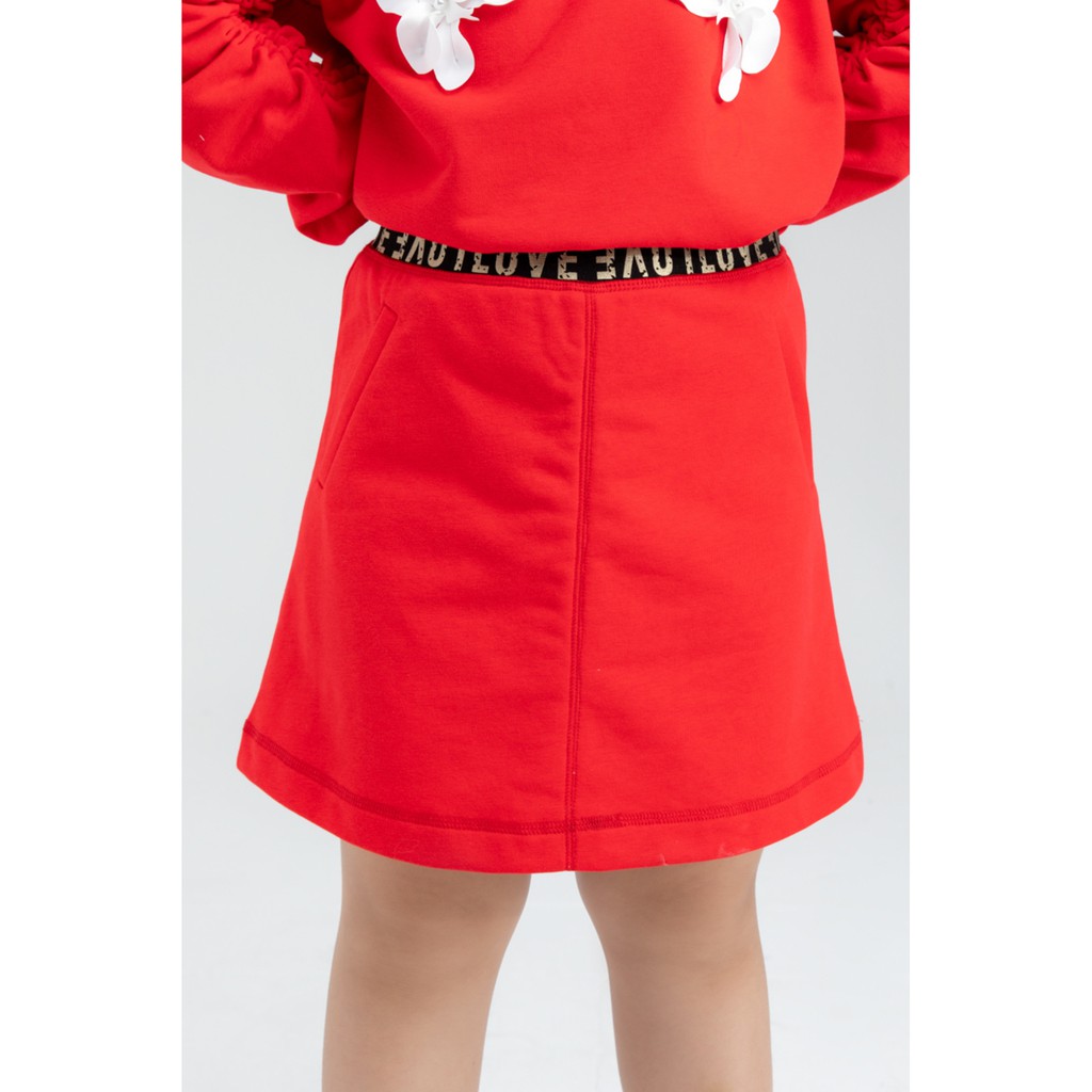 Chân váy thun 2 lớp chữ A bé gái IVY moda MS 31G1114