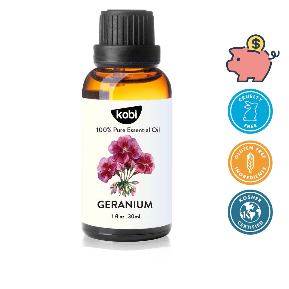 Tinh dầu Phong Lữ Kobi Geranium essential oil giúp thơm phòng, giảm căng thẳng - 30ml