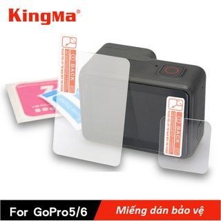 Kính cường lưc bảo vệ gopro 5,6,7mặt trước và sau