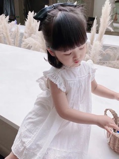 VÁY REN TRẮNG CHO BÉ YÊU
