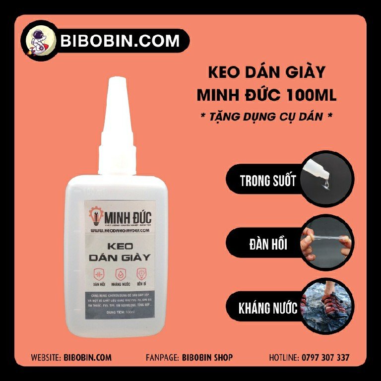 Keo Dán Giày Chuyên Dụng Minh Đức 🌞 FREESHIP 🌞 Keo dán giày 100ml - BIBOBIN Shop