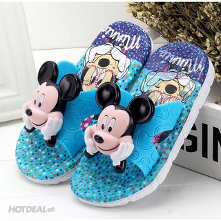 Dép cao su Mickey 3D bé gái