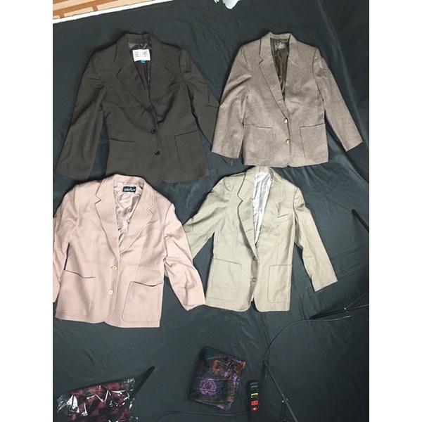 Áo khoác vest blazer hàng si phong cách vintage