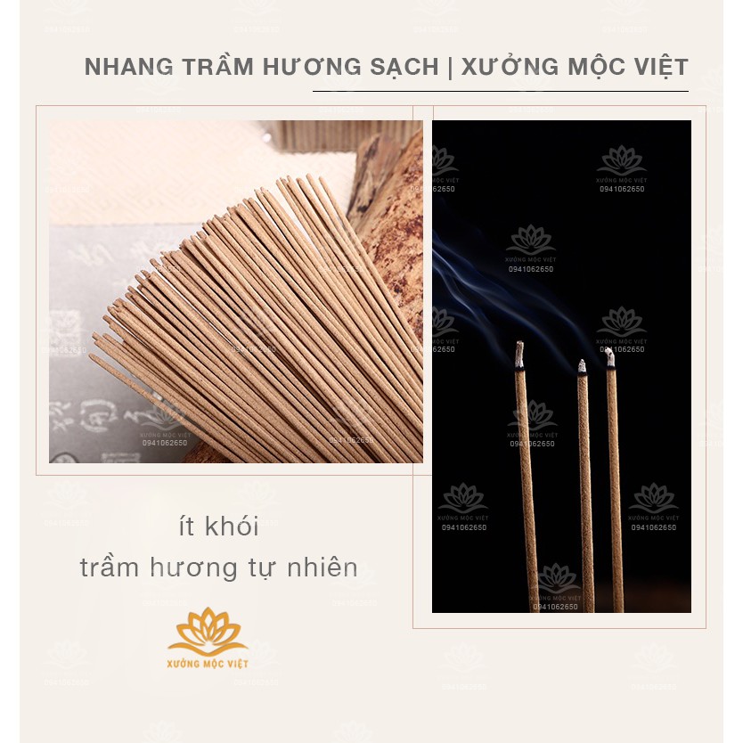 Nhang Trầm Hương Sạch 100% Tự Nhiên Không Hoá Chất