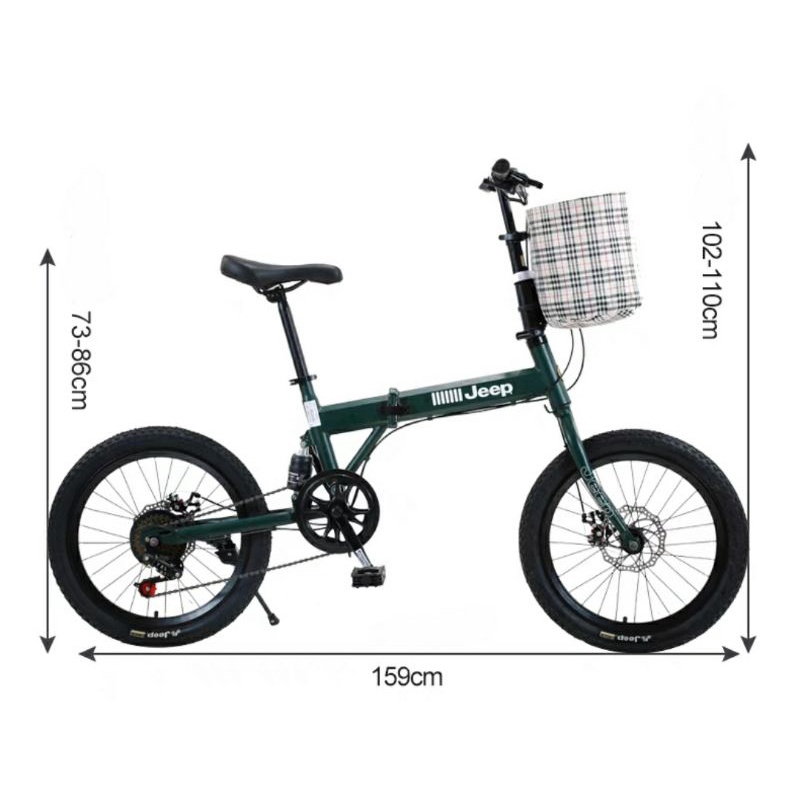 XE ĐẠP Gấp JEEP E  Thể Thao Bản Nhỏ  Loại  20inh