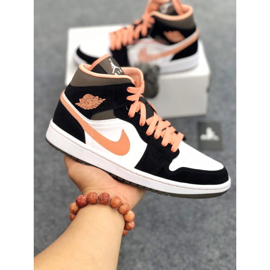 Giày Thể Thao Cổ Cao Nam Nữ Sneaker JD1 Peach Mochaa Reply1994