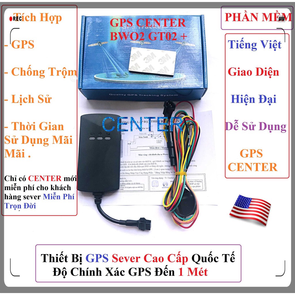 Thiết bị định vị GPS Bw02 2019 ( chính xác đến 1 mét )