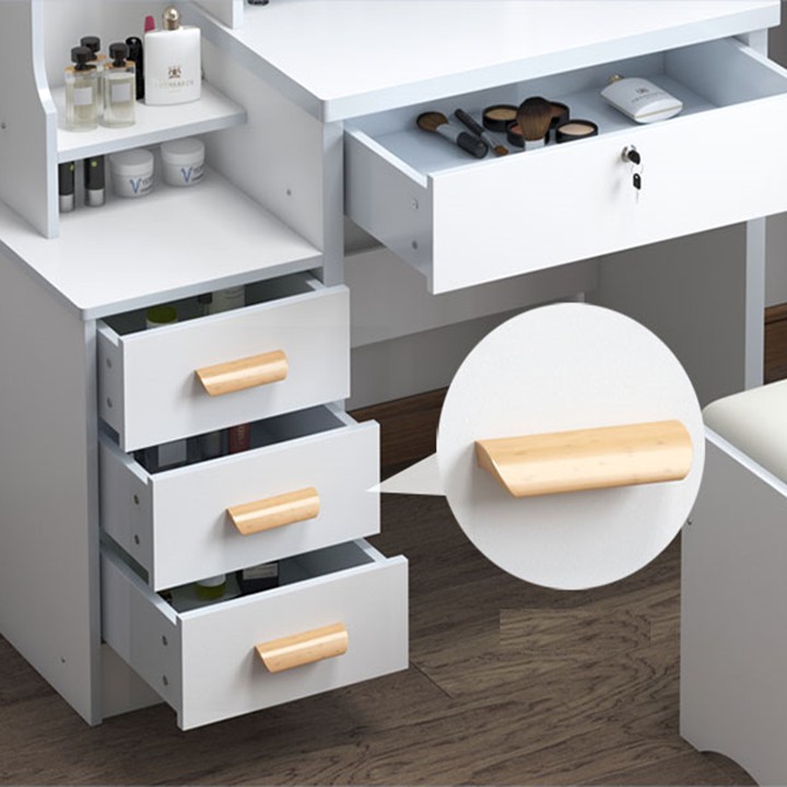 💥ẢNH THẬT💥 Bàn trang điểm đẹp kèm ghế, bàn phấn gỗ MDF cao cấp chống thấm BAH030 | BigBuy360 - bigbuy360.vn