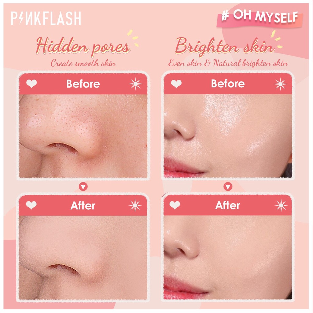 [Hàng mới về] Phấn Phủ Pinkflash Kiềm Dầu Chống Thấm Nước Với Màu Lì Quyến Rũ Tự Nhiên Sành Điệu | BigBuy360 - bigbuy360.vn