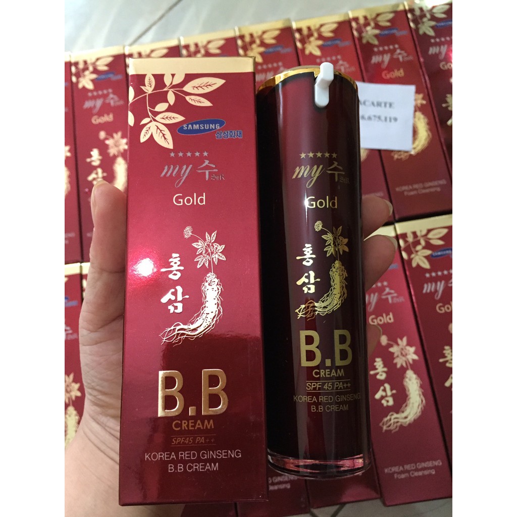 KEM NỀN BB SÂM ĐỎ MY GOLD HÀN QUỐC