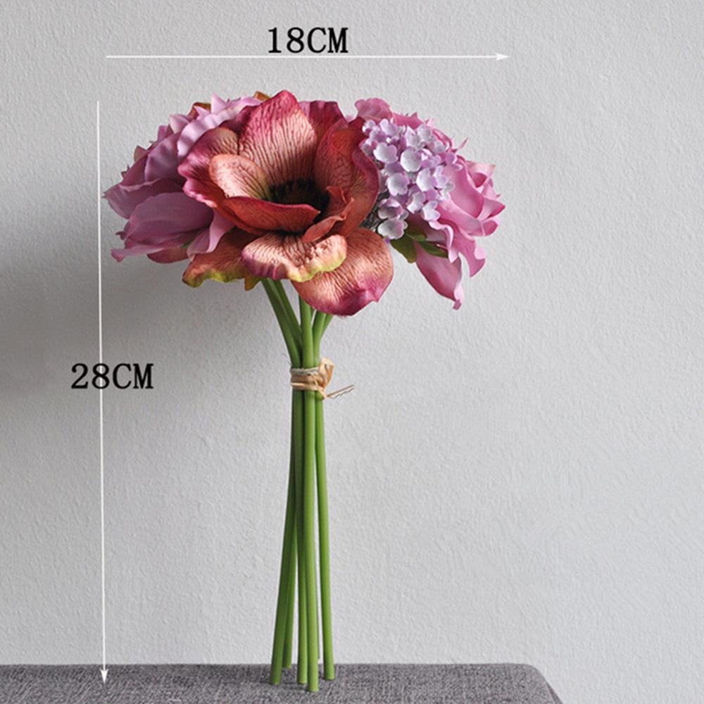 KUNHEV Set 6 Bông Hoa Mẫu Đơn Giả DIY Trang Trí Sổ Lưu Niệm Phòng Cô Dâu