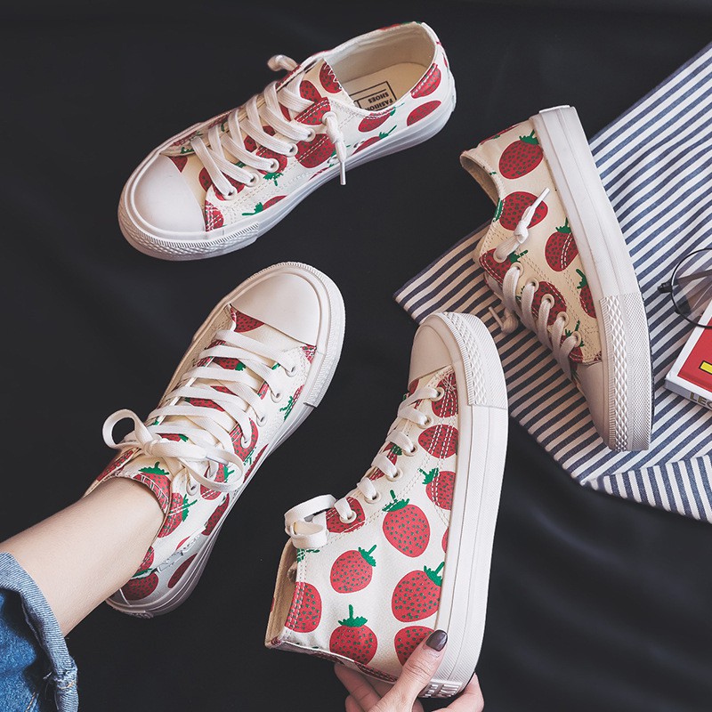 FREE SHIP 99K TOÀN QUỐC{ SALE GIÁ SỐC} Giày Sneaker Nữ Qủa Dâu Tây PARIS2516 Phong Cách Hàn Quốc | BigBuy360 - bigbuy360.vn