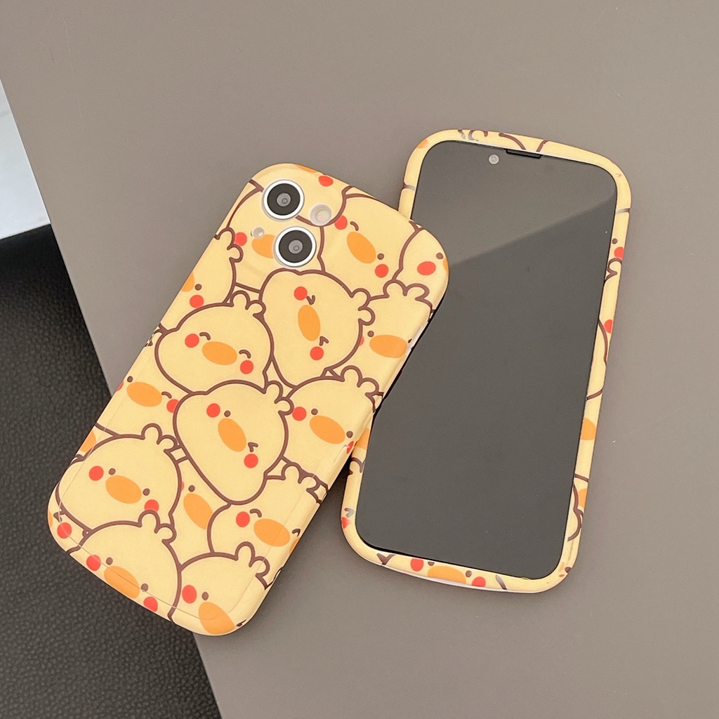 Ốp Điện Thoại Dẻo Họa Tiết Chú Gà Màu Vàng Kèm Giá Đỡ Cho Iphone 12 pro max 11 pro max xs max xr x 7 8 plus
