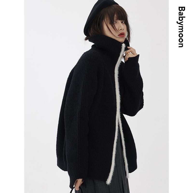 Áo Khoác Len Khóa Kéo Đôi Phong Cách Mới Mùa Xuân 2022