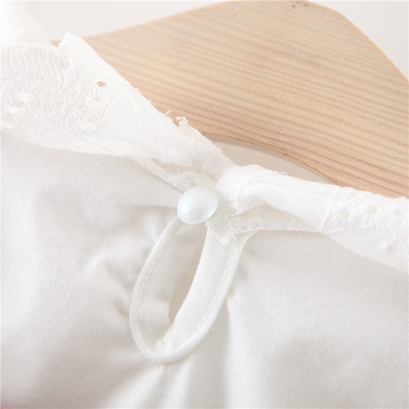 BEAR LEADER Set Áo Màu Trơn Phối Chân Váy Yếm In Hình Hươu Thời Trang Mùa Thu Xinh Xắn Cho Bé Gái