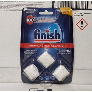 Viên vệ sinh máy rửa bát Finish vỉ 3 Viên