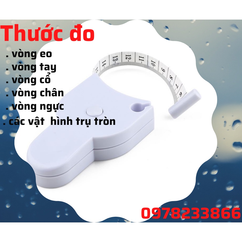 Thước Dây Đo Cơ Thể Đo Vòng Eo Vòng Ngực Bắp Thước Đo Thể Hình Chuyên Dụng