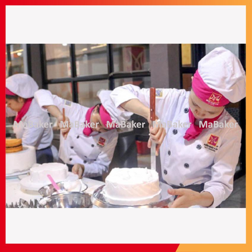 Dao chà láng thẳng cán gỗ cao cấp 32cm, 38cm - MaBaker