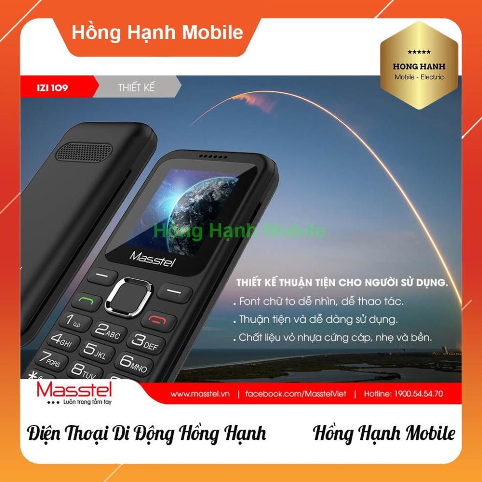 Điện Thoại Masstel iZi 109 - Hàng Chính Hãng Nguyên Seal Fullbox Mới 100% - Điện Thoại Hồng Hạnh