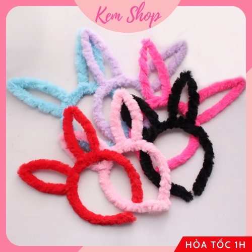 Bờm Tai Thỏ Style Hàn Quốc Cute Dễ Thương Kem Shop - K
