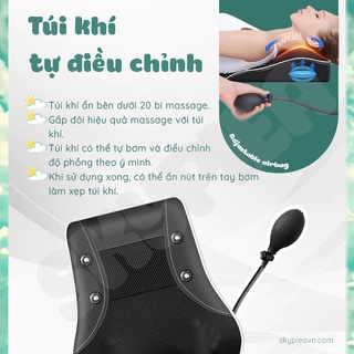 Gối massage hồng ngoại tích hợp tính năng điều khiển cầm tay, chế độ rung - ảnh sản phẩm 8