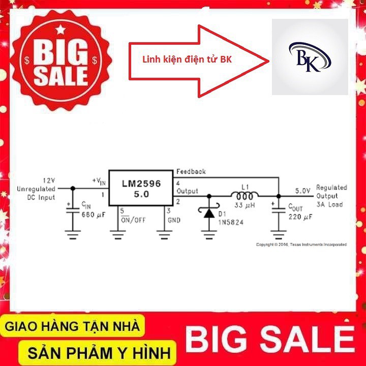 Module Hạ Áp Buck DC-DC LM2596 3A-linhkiendientubk