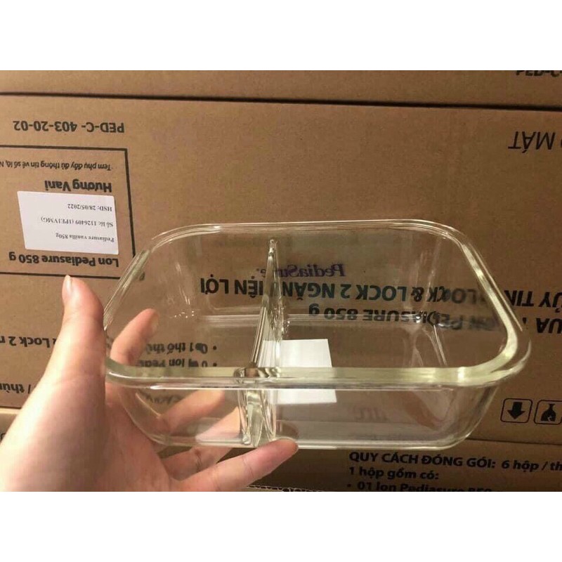 Hộp thuỷ tinh chia ngăn lock & lock 1000ml