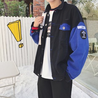 [ FREE SHIP ĐƠN 99K ]_Áo khoác jean tay phối màu .