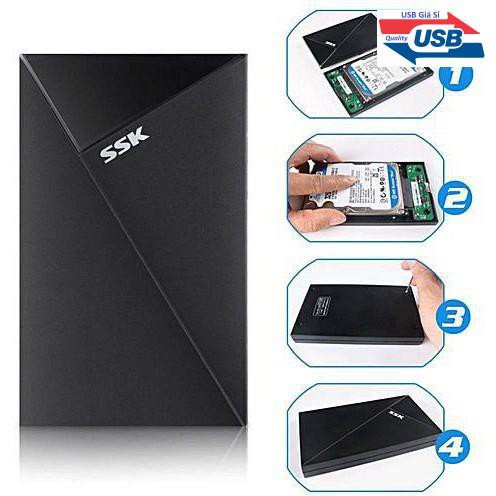 Box di động SSK Orico WD_cho  HDD SSD chuẩn sata 2.5 Usb 3.0