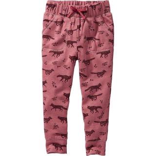 Quần nỉ bé gái Old Navy lưng chun - Gạch đâm in sói