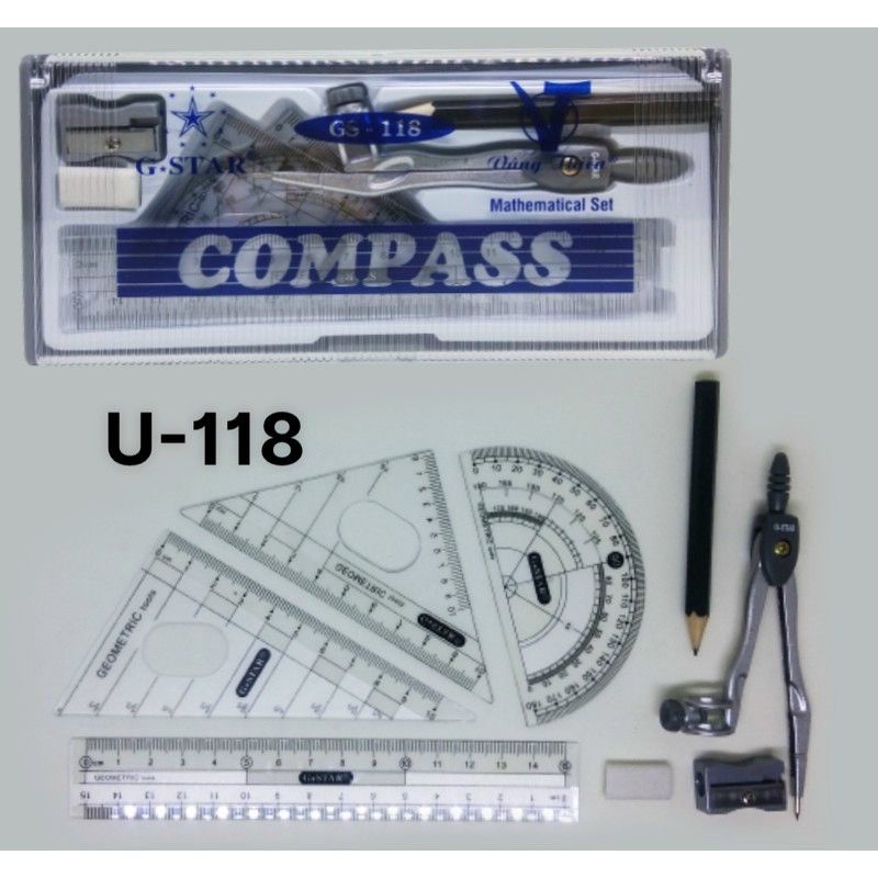 Bộ Thước Và Com pa Học Sinh