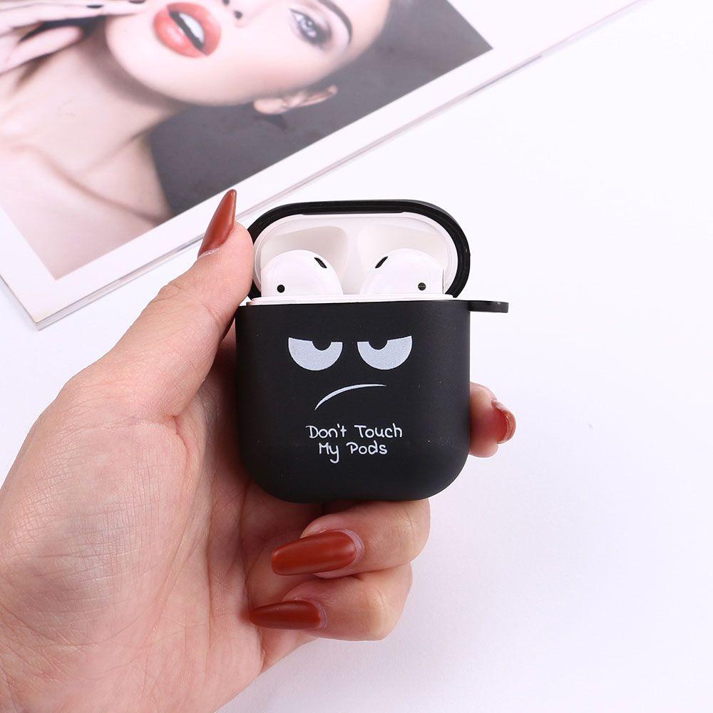 BTLIMER Vỏ Bảo Vệ Hộp Sạc Tai Nghe AirPods 3 Bằng Silicon Mềm Chống Sốc Hình Dont Touch My Pods
