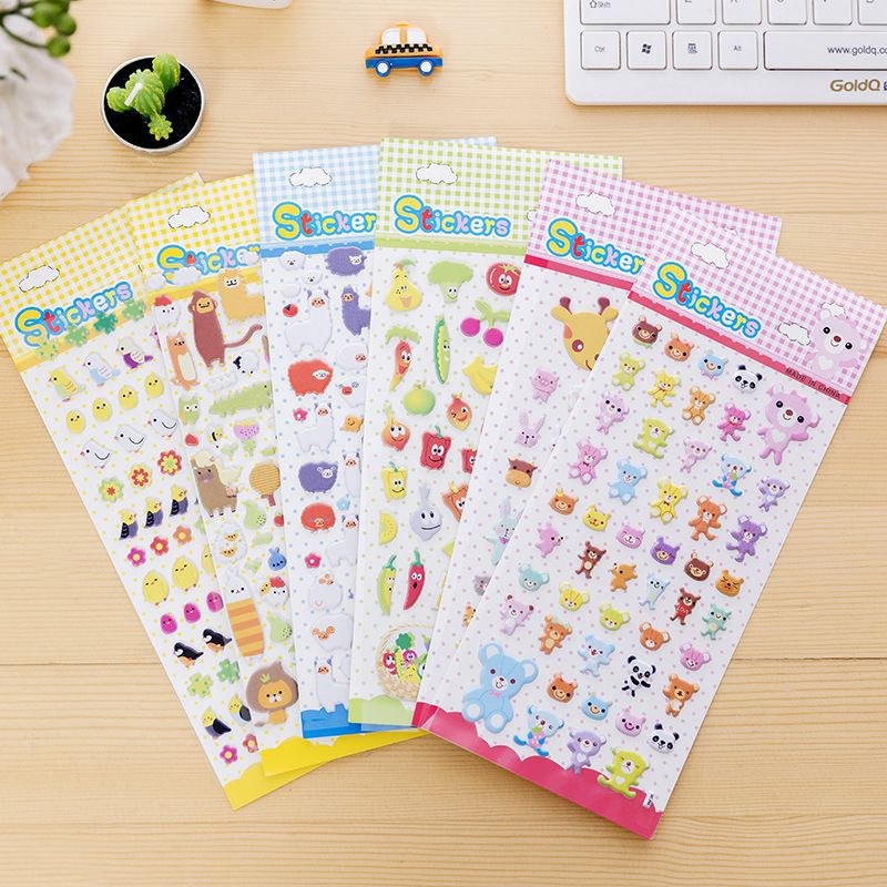 Sticker Hoạt Hình Dán Nổi 3D 1 Tấm