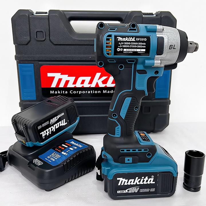 [Mẫu mới 2023] Máy siết bulong Makita 20v - Lõi đồng 100% - Pin 10 Cell - Bắn ốc - Bắt vít - Máy khoan