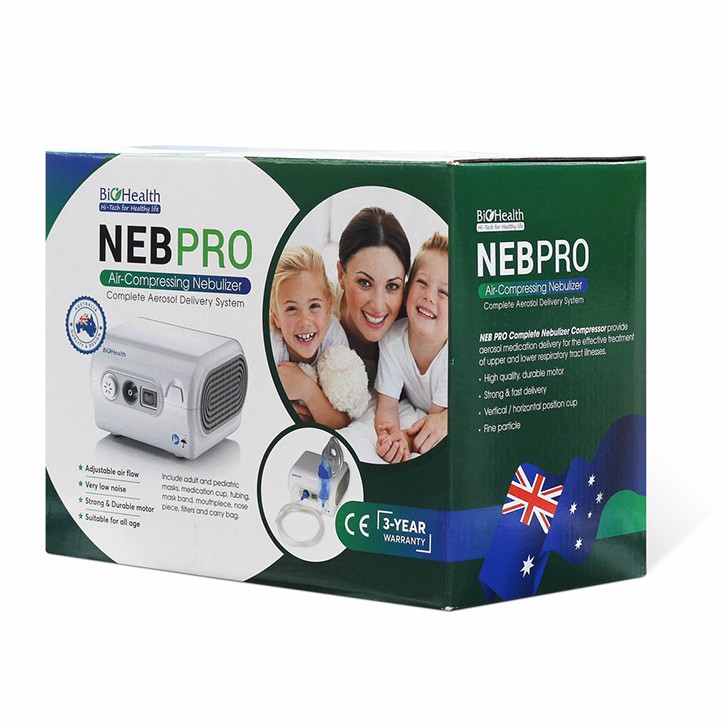 Máy xông mũi họng Biohealth Neb Pro-Thương hiệu của Úc