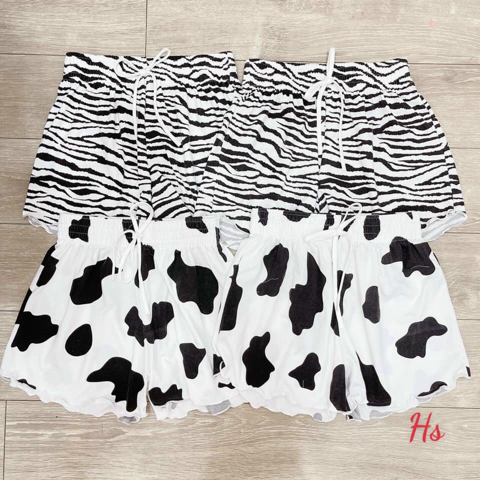 Quần Đùi, Quần Short Bò Sữa Và Ngựa Vằn
