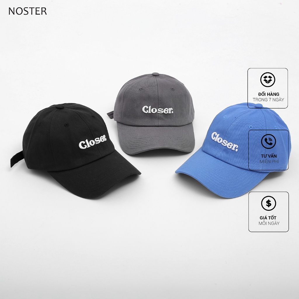 Mũ lưỡi chai hoạ tiết chữ Closer - 25.December M143