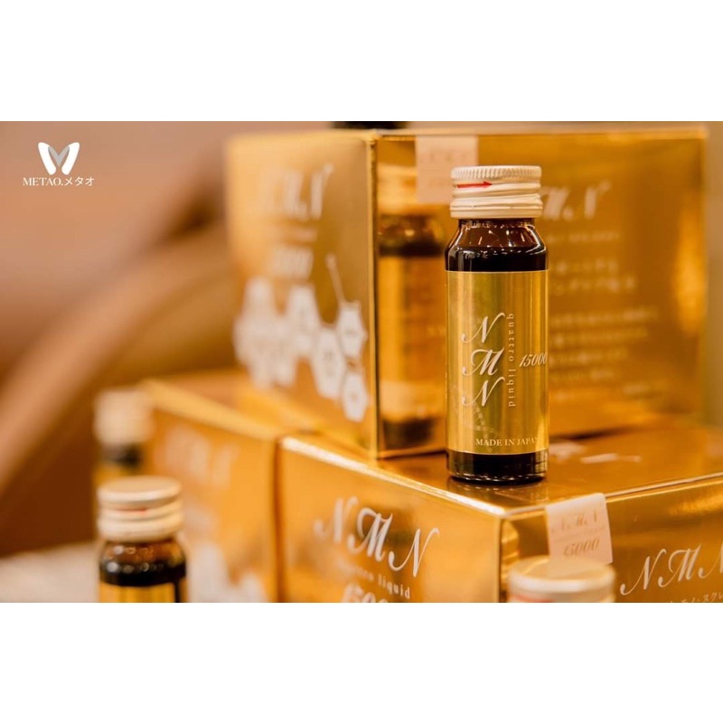 CHÍNH HÃNG NMN Quattro Liquid 15000 - Tái sinh tế bào, bí quyết trẻ hoá hiệu quả cho phái đẹp - 30ml x10 chai