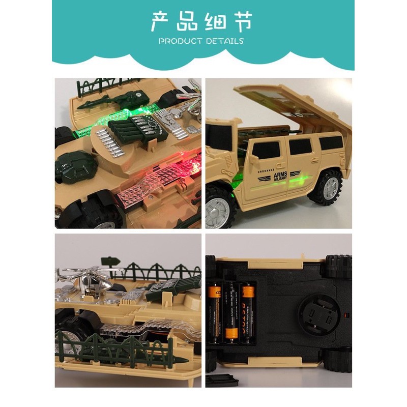 ĐỒ CHƠI Ô TÔ QUÂN SỰ TỰ ĐỘNG BIẾN HÌNH