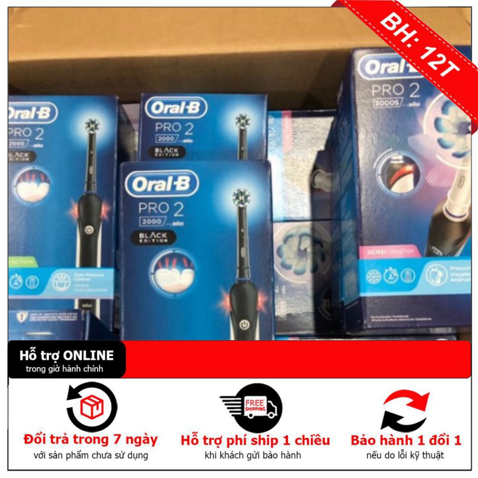 SALE NGHỈ BÁN Hàng Đức - Bàn chải điện Oral b Pro 2 2000 Made in Germany SALE NGHỈ BÁN