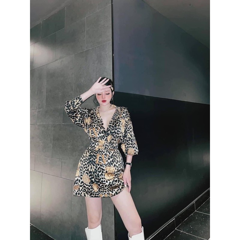 [Siêu Hot] Set Lụa Hoạ Tiết Cá Tính, Set Bộ Áo Sơmi Lụa Kèm Chân Váy Sang Chảnh Có Ảnh Thật Kèm Video | BigBuy360 - bigbuy360.vn