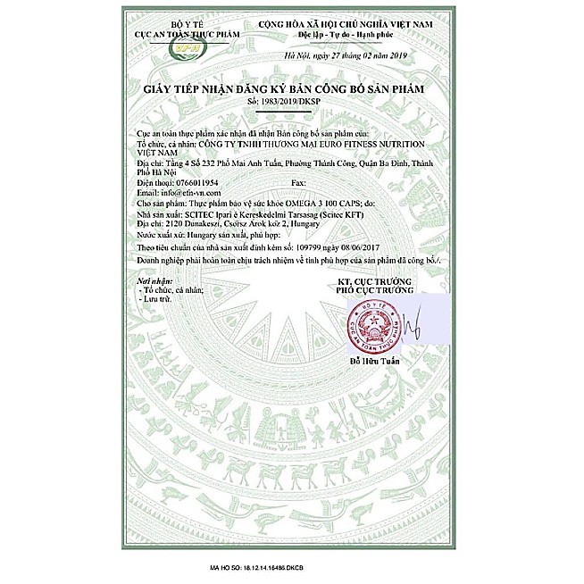 OMEGA 3 | Dầu Cá Omega 3 Scitec Fish Oil 100 Viên Chính Hãng Muscle Fitness