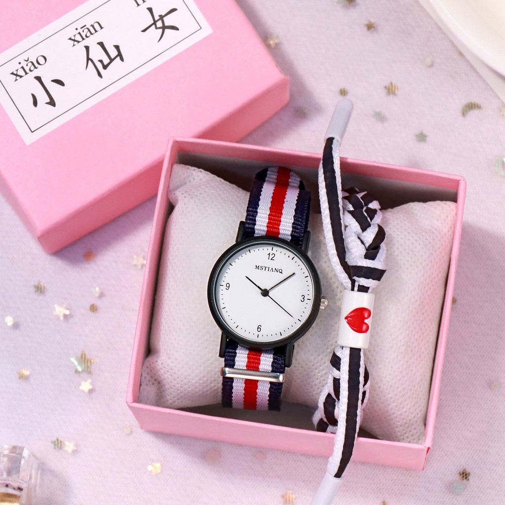 Đồng hồ thời trang nam nữ Mstianq MS30 dây dù siêu bền, phong cách Hàn Quốc, cá tính | BigBuy360 - bigbuy360.vn