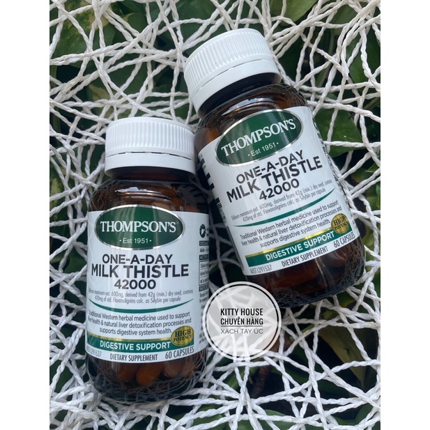 THOMPSON’S ONE A DAY MILK THISTLE 42000 LỌ 60 VIÊN CHÍNH HÃNG