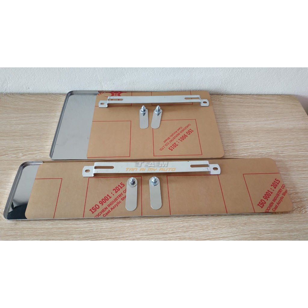 Combo khung biển inox vuông và dài có tấm nhựa mica trong suốt