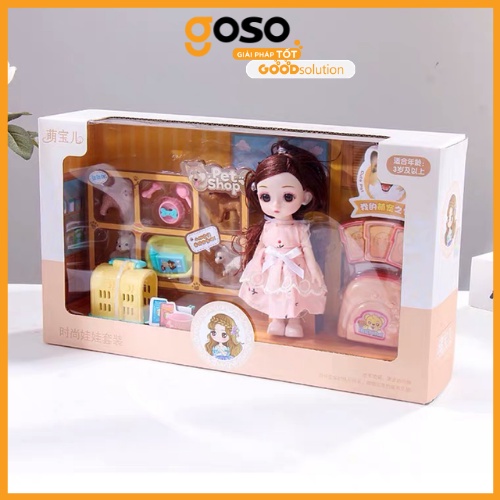 [GOSO] Bộ Đồ Chơi BÚP BÊ TRÁI CÂY, Đồ Chơi Búp Bê Barbie Xinh Xắn Dành Cho Bé Gái