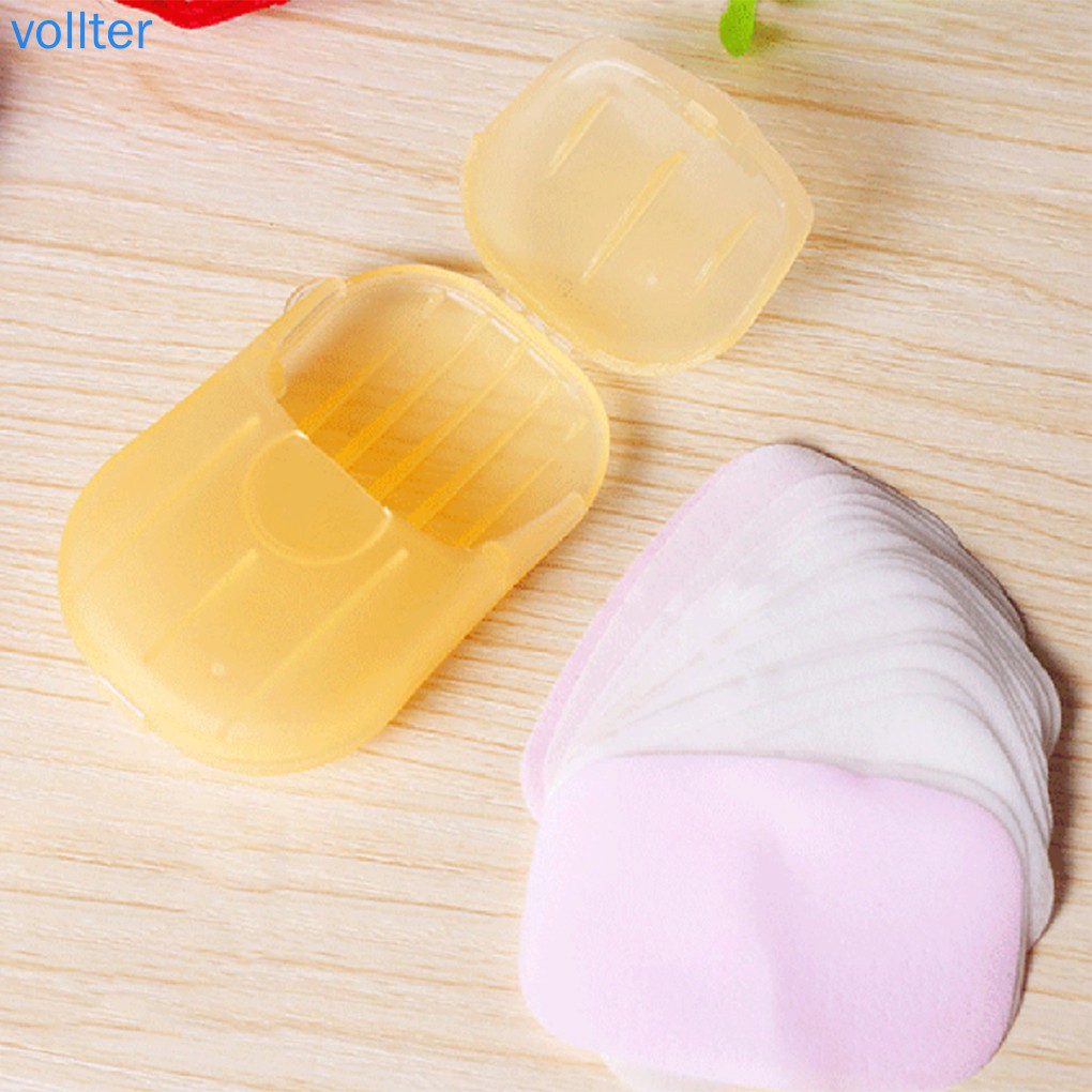 Hộp 20 xà phòng giấy sử dụng một lần tiện dụng du lịch